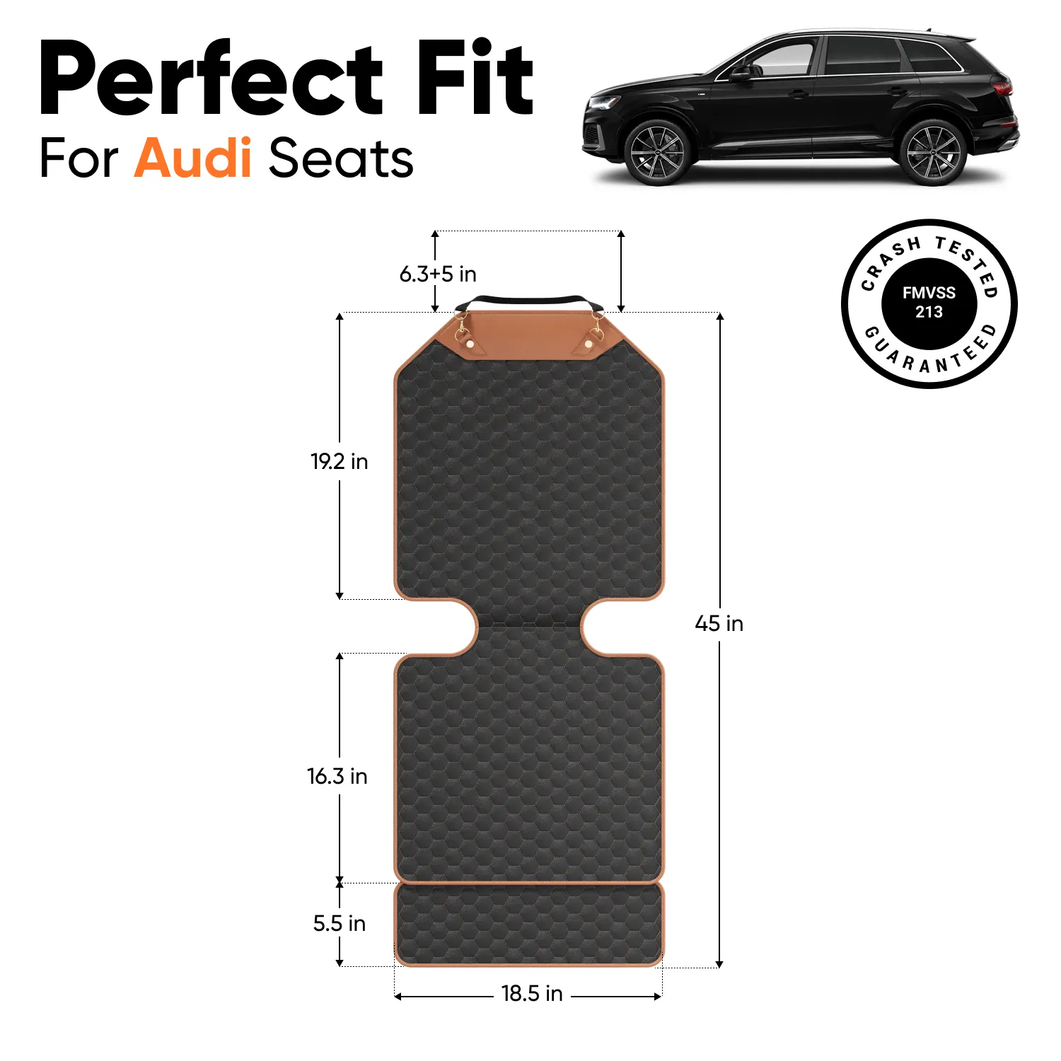Audi Q7 Car Seat Protector  |  “Hexy” by Owleys - View 3