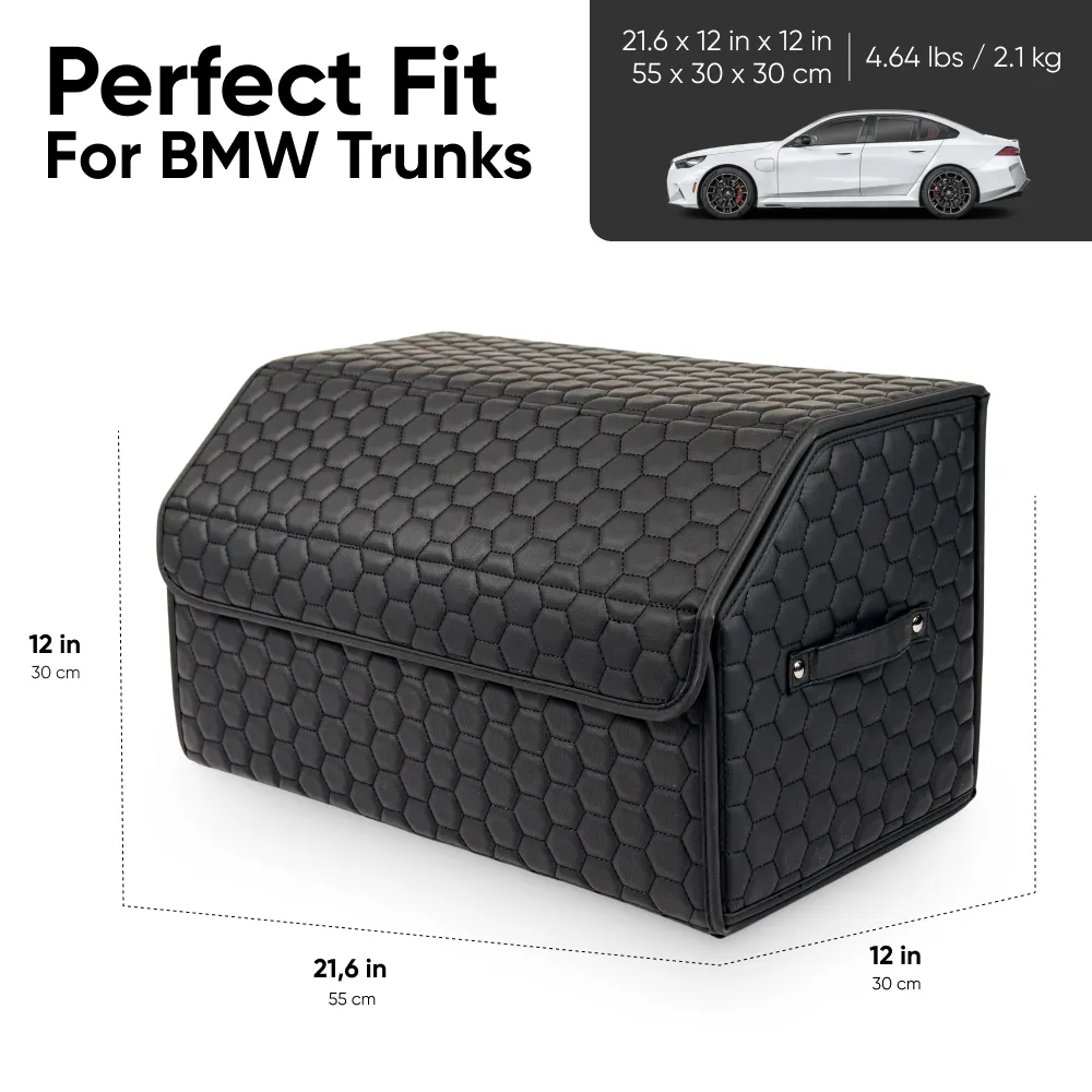 BMW Trunk Organizer | Black “Hexy” by Owleys - View 4