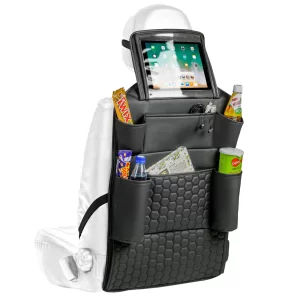 Car Back Of Seat Organizer  |  Black “Hexy” by Owleys