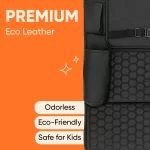 Car Back Of Seat Organizer  |  Black “Hexy” by Owleys - View 8
