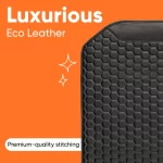 Car Seat Back Protector  |  Black “Hexy” by Owleys - View 2