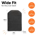 Car Seat Back Protector  |  Black “Hexy” by Owleys - View 3