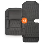 Black Hexy Seat Back Organizer & Seat Protector – Twins Set (4 Pcs)  |  Owleys - View 1