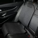 Car Seat Protector Mat  |  Black “Hexy” by Owleys - View 1