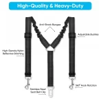 Paw Pal Safety Bundle – Dog Seat Cover & Double Car Seat Belt for 2 Dogs  |  Owleys - View 6