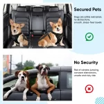 Paw Pal Safety Bundle – Dog Seat Cover & Double Car Seat Belt for 2 Dogs  |  Owleys - View 5