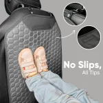 Car Seat Back Protector  |  Gray “Hexy” by Owleys - View 5