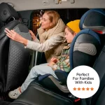 Car Seat Back Protector  |  Gray “Hexy” by Owleys - View 11