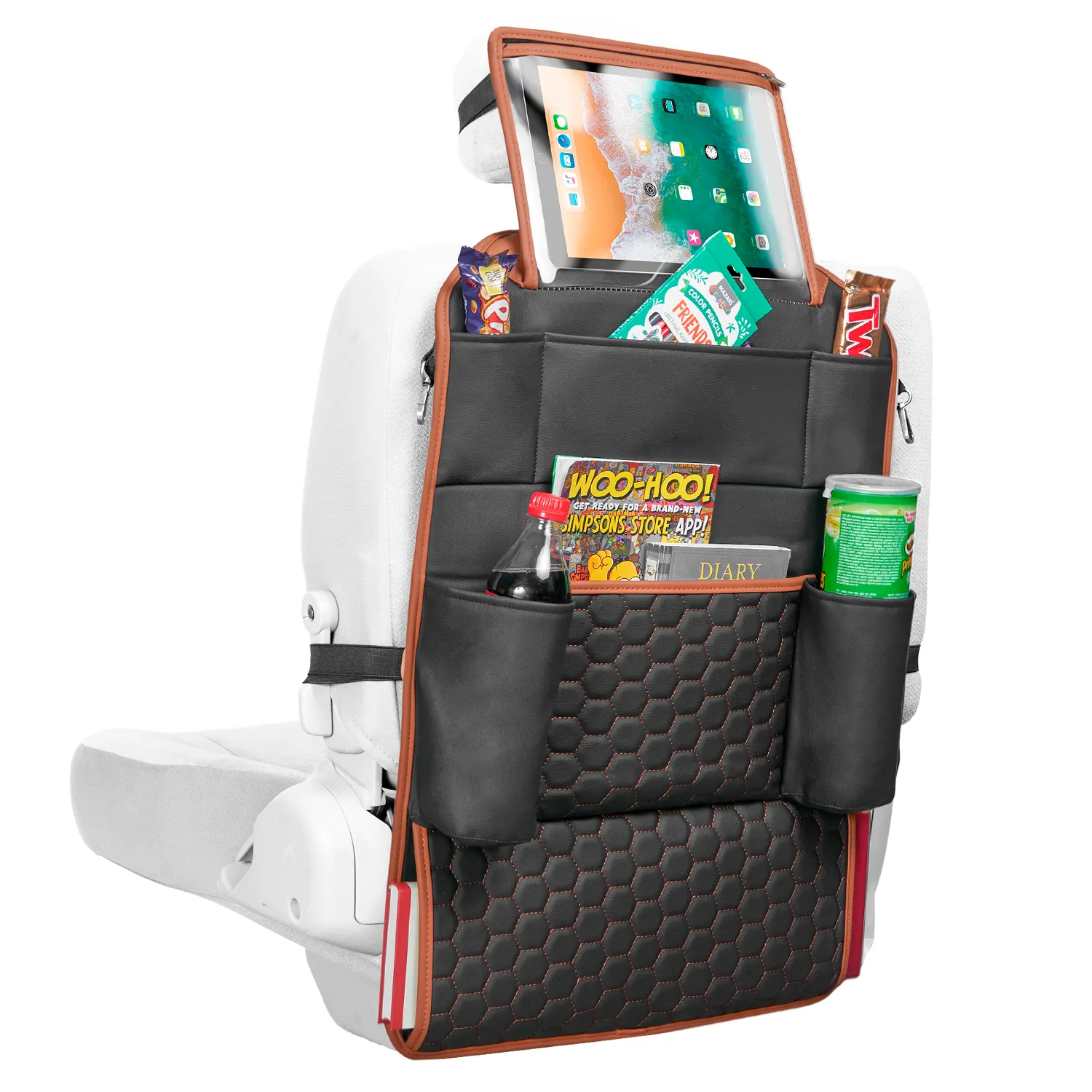 Car Back Of Seat Organizer  |  “Hexy” by Owleys