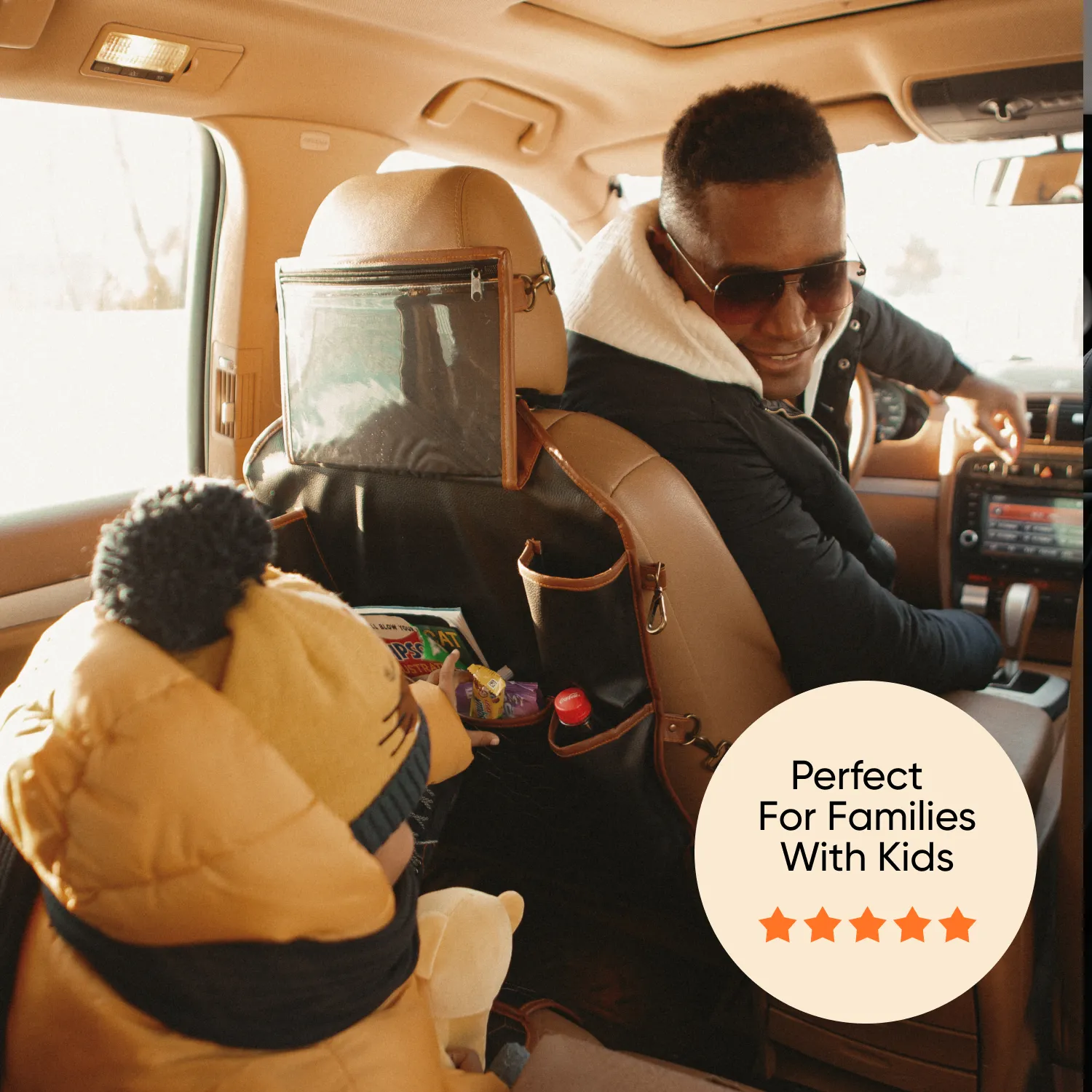 Car Back Of Seat Organizer  |  “Hexy” by Owleys - View 9