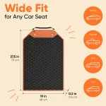 Car Seat Back Protector  |  “Hexy” by Owleys - View 2