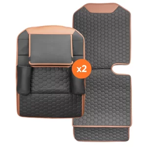 Hexy Seat Back Organizer & Seat Protector – Twins Set (4 Pcs)  |  Owleys