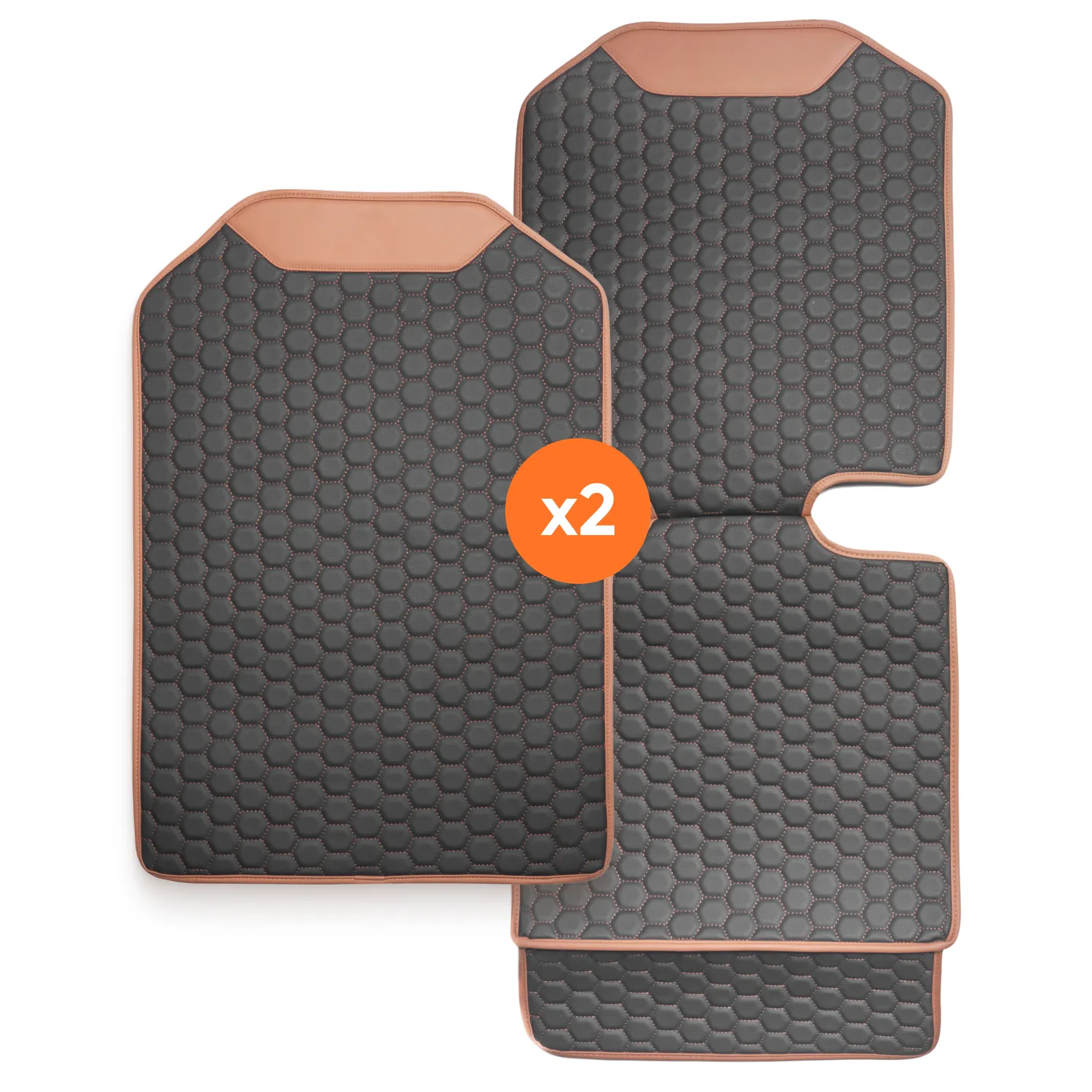 Hexy Car Seat Protector & Car Kick Mat – Twins Set (4 Pcs)  |  Owleys