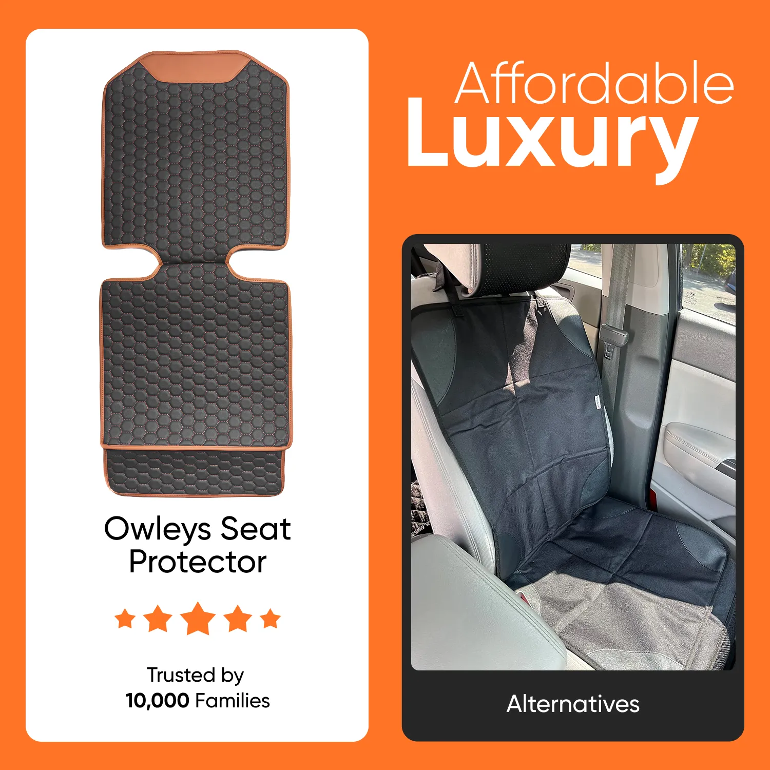Audi Q7 Car Seat Protector  |  “Hexy” by Owleys - View 10