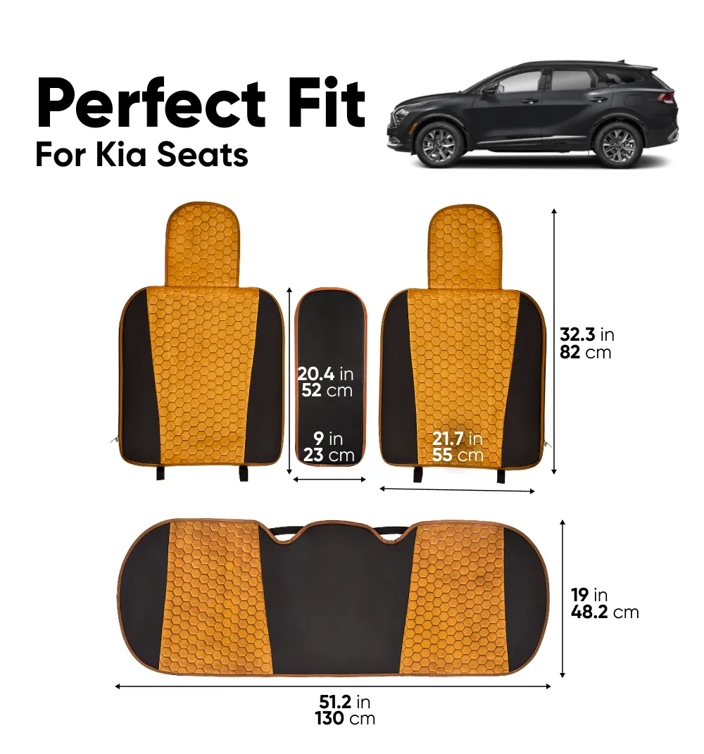 Kia Seat Covers (2015–2025) – Custom Fit, Luxury Velvet  |  Owleys - View 3