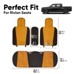 Rivian Seat Covers – Custom Fit, Luxury Velvet  |  Owleys - View 3