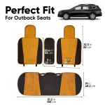 Subaru Outback Seat Covers (2016–2025) – Custom Fit, Luxury Velvet  |  Owleys - View 3