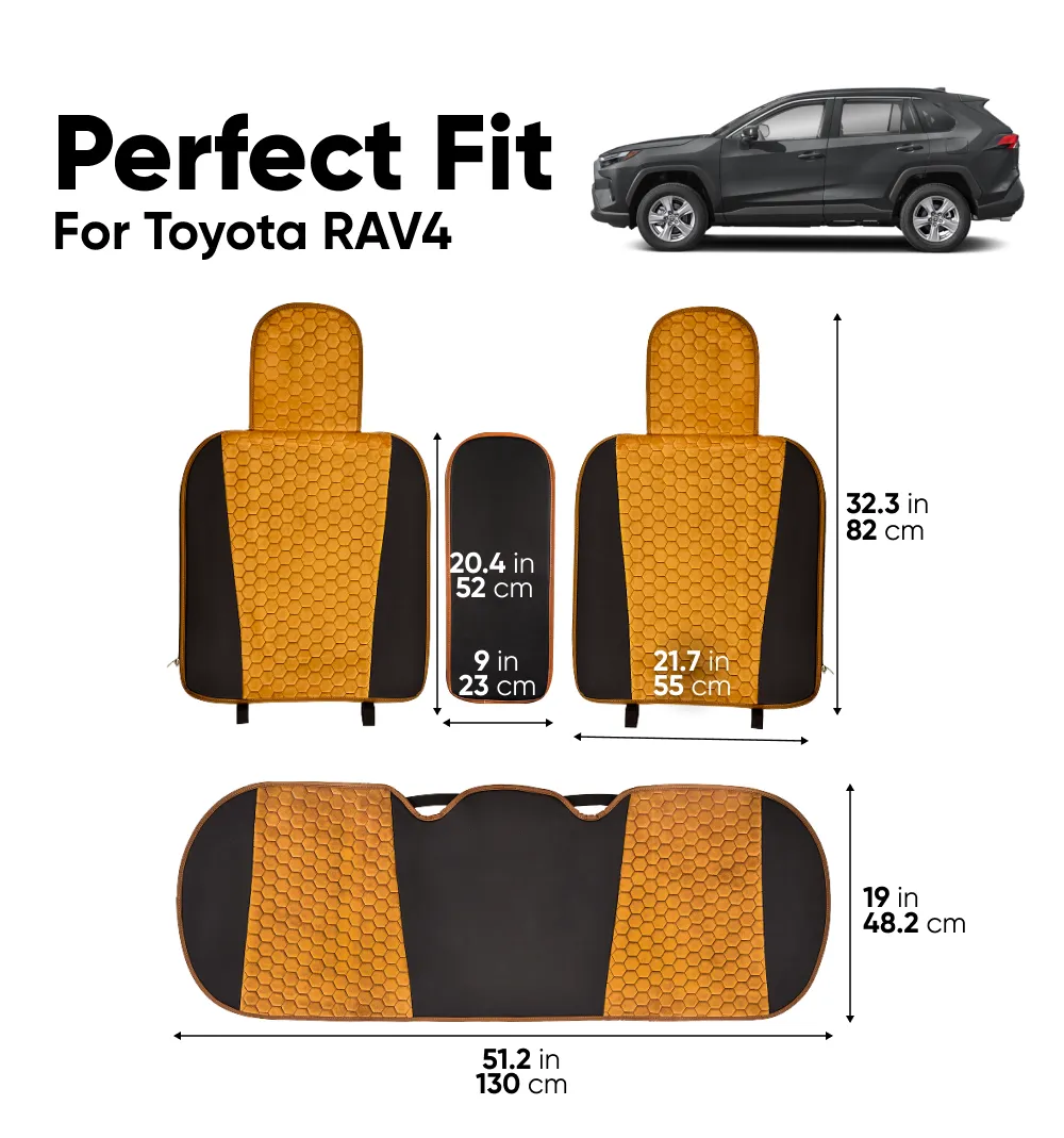 Toyota RAV4 Seat Covers (2015–2025) – Custom Fit, Luxury Velvet  |  Owleys - View 3