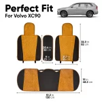 Volvo XC90 Seat Covers (2015–2025) – Custom Fit, Luxury Velvet  |  Owleys - View 3