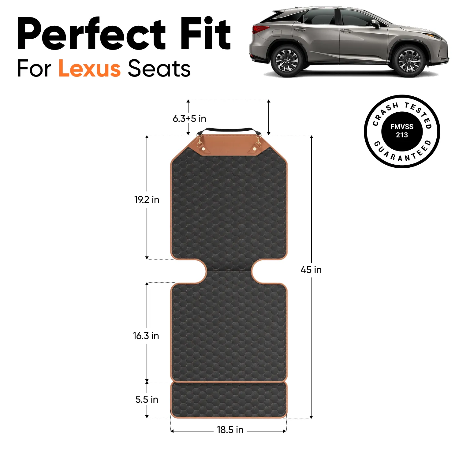 Lexus Car Seat Protector  |  “Hexy” by Owleys - View 3