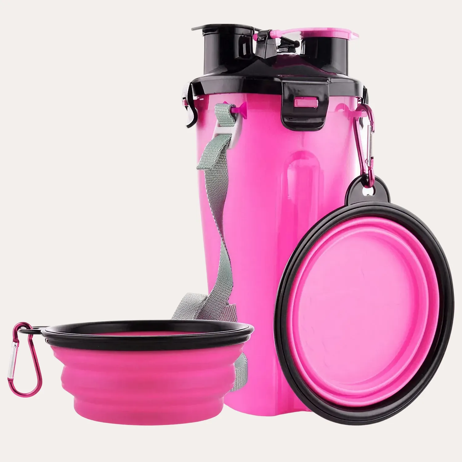 2 in 1 Dog Travel Feeder with Collapsible Bowls – Paw Pal Collection  |  Owleys