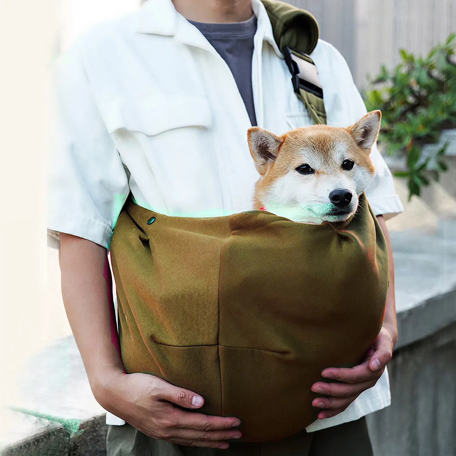Reversible Dog Carrier Sling Bag with Storage Pocket – Paw Pal Collection | Owleys Partnership - View 6