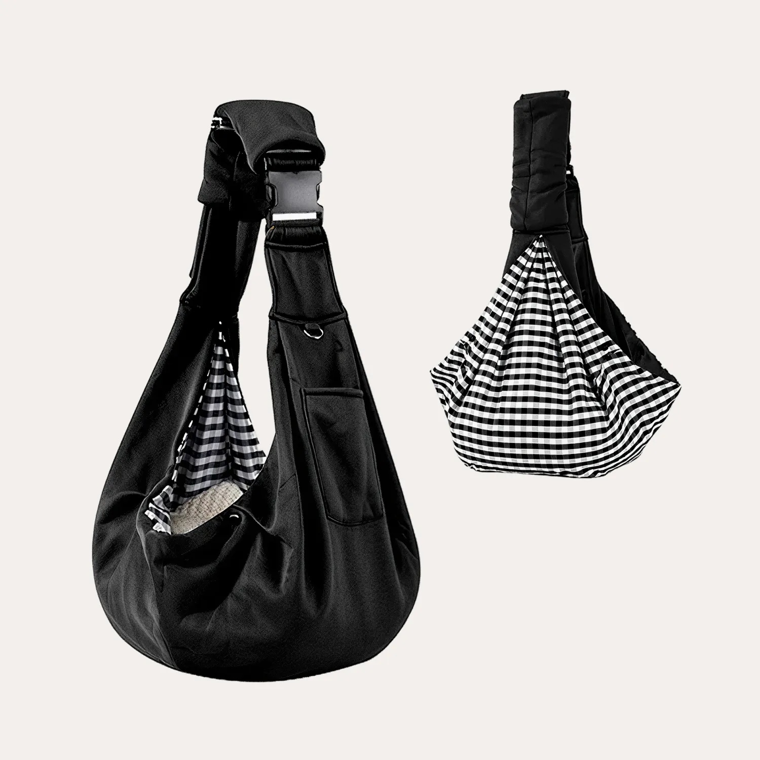 Reversible Dog Carrier Sling Bag with Storage Pocket – Paw Pal Collection  |  Owleys Partnership