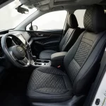 Subaru Ascent Seat Covers (2019–2025) – Front Seat Custom Fit, Premium Eco-Leather (Black)  |  Owleys - View 1