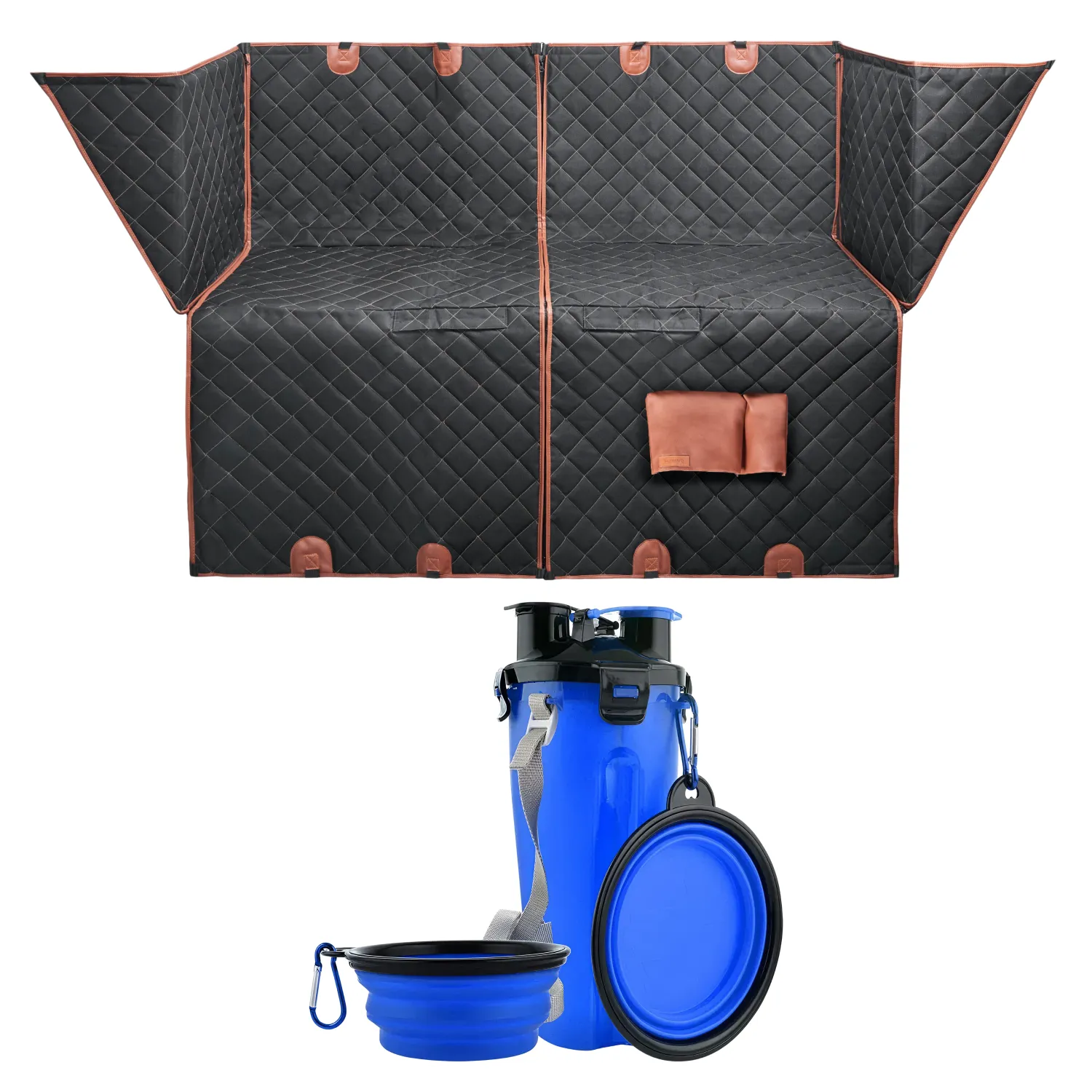 Paw Pal Bundle – Dog Seat Cover & 2-in-1 Dog Travel Bottle  |  Owleys
