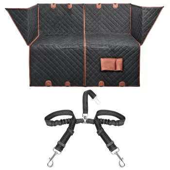 Paw Pal Safety Bundle – Dog Seat Cover & Dou…