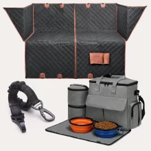 Dog Seat Cover, Seat Belt + Travel Bag