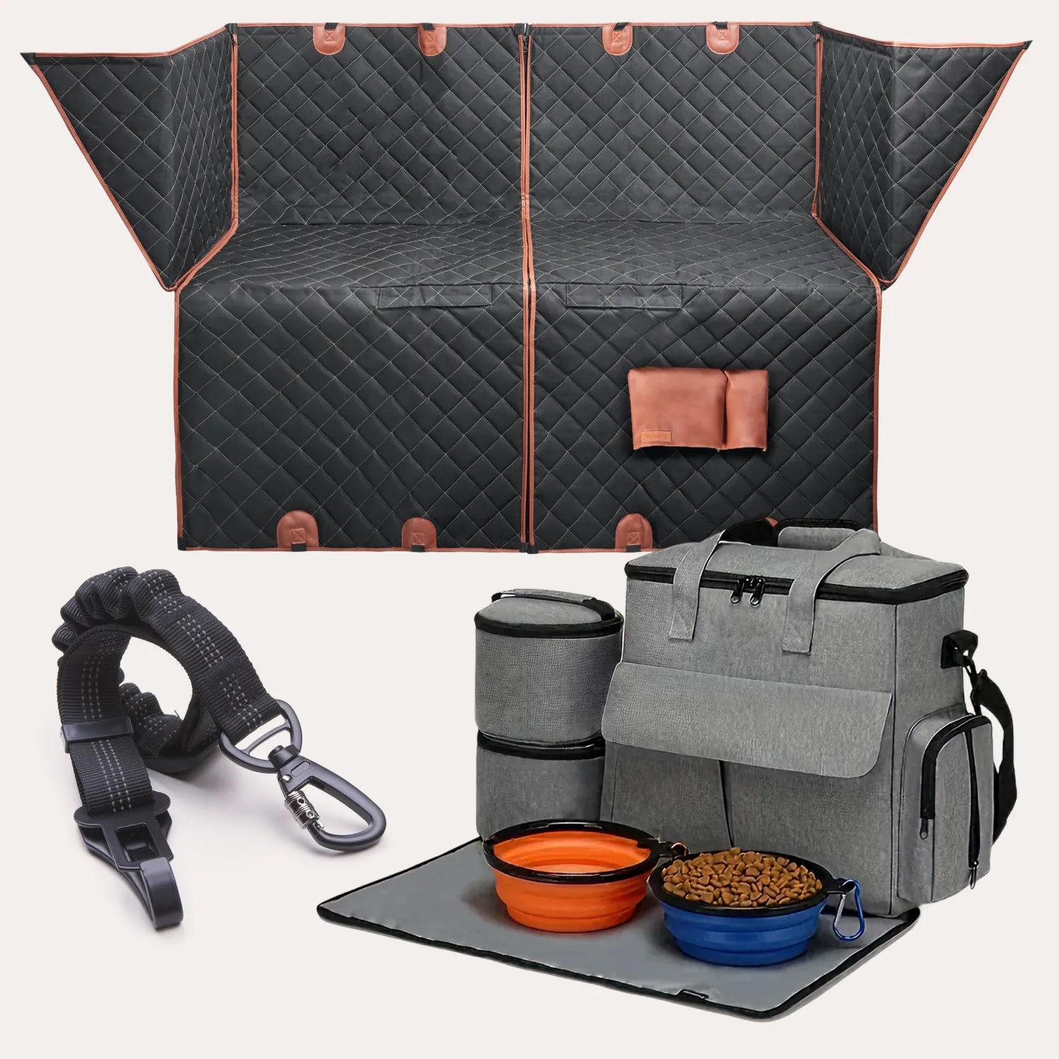 Paw Pal Travel Bundle – Dog Seat Cover & Dog Travel Bag  |  Owleys