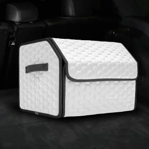 Car Trunk Organizer  |  21.6 in  – White “Hexy” by Owleys