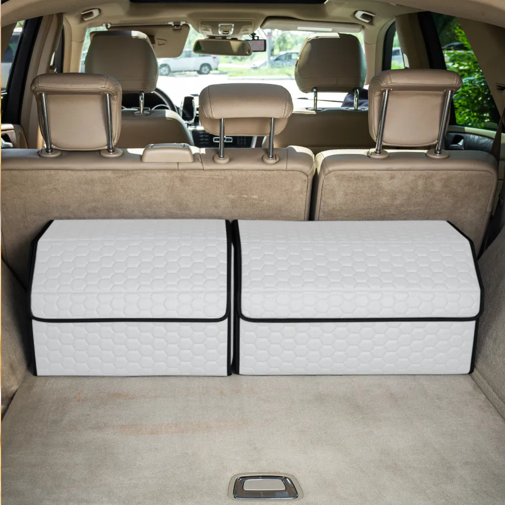 Car Trunk Organizer  |  21.6 in  – White “Hexy” by Owleys - View 11