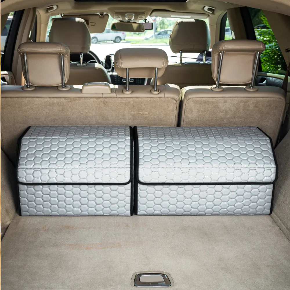 Car Trunk Organizer  |  21.6 in  – White “Hexy” by Owleys - View 11