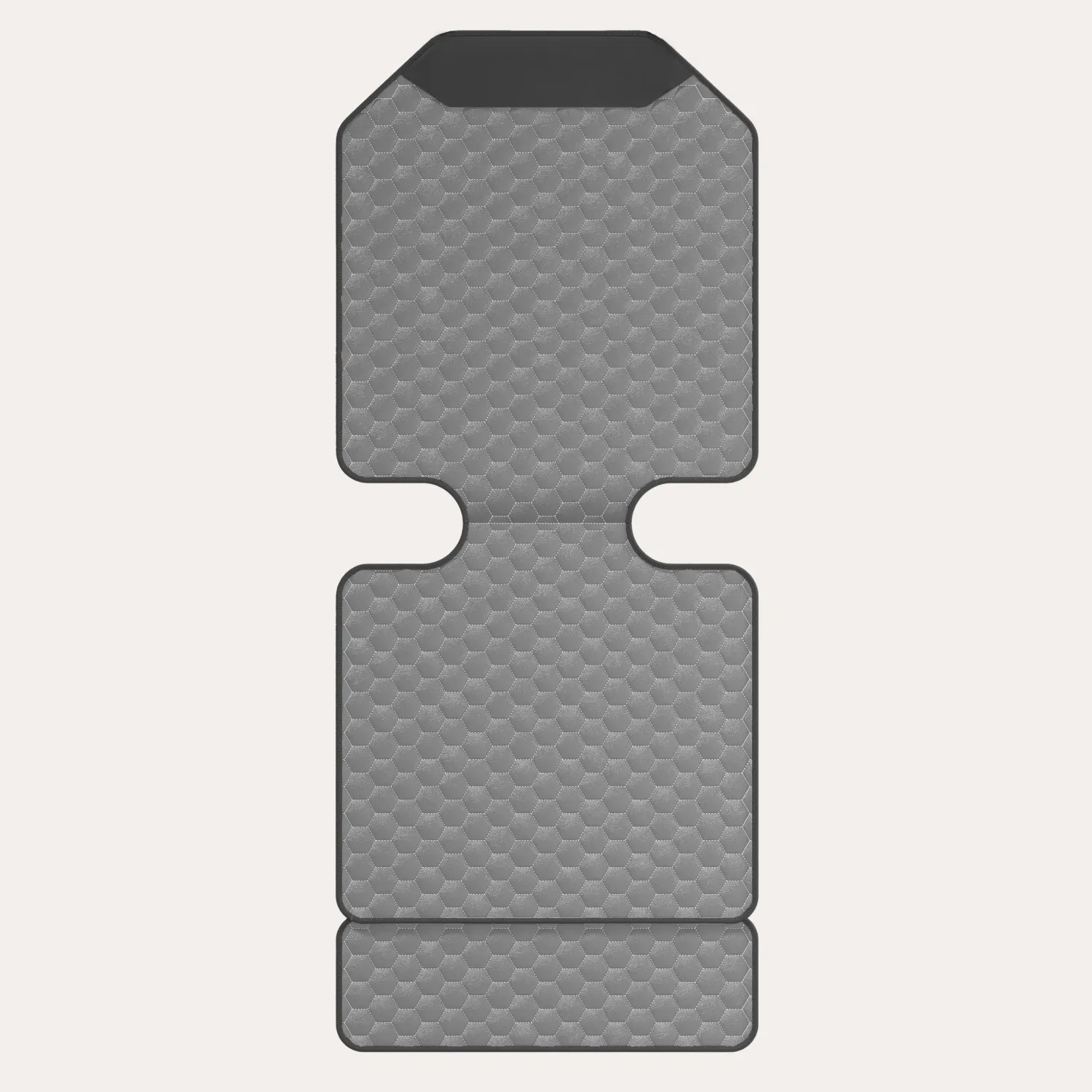 Car Seat Protector Mat  |  Gray “Hexy” by Owleys