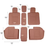 Toyota Sienna Seat Covers (2021–2025) – Front Seat Custom Fit, Premium Eco-Leather  |  Owleys - View 5