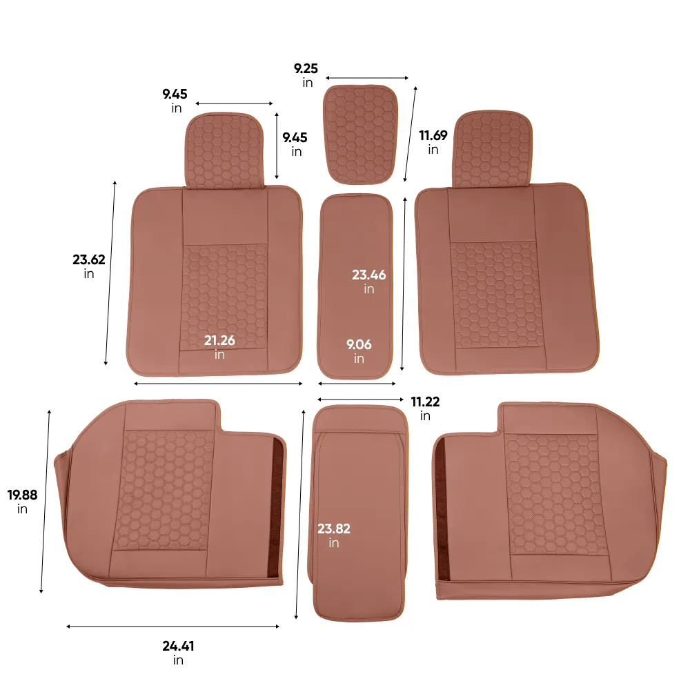 Audi Seat Covers (2017–2025) – Front Seat Custom Fit, Premium Eco-Leather  |  Owleys - View 5