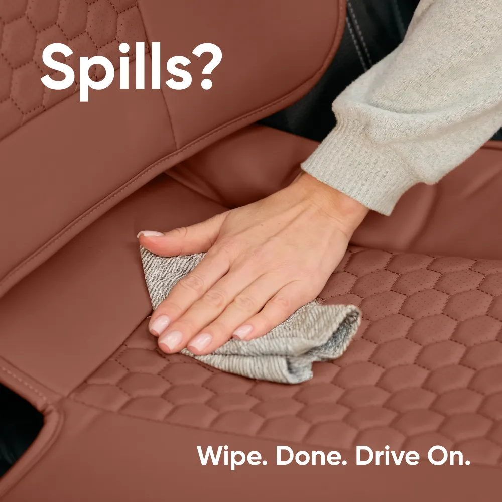 Volvo XC90 Seat Covers (2015-2025) – Back Seat Custom Fit, Premium Eco-Leather  |  Owleys - View 8