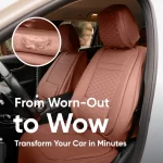 Toyota Sienna Seat Covers (2021–2025) – Front Seat Custom Fit, Premium Eco-Leather  |  Owleys - View 7
