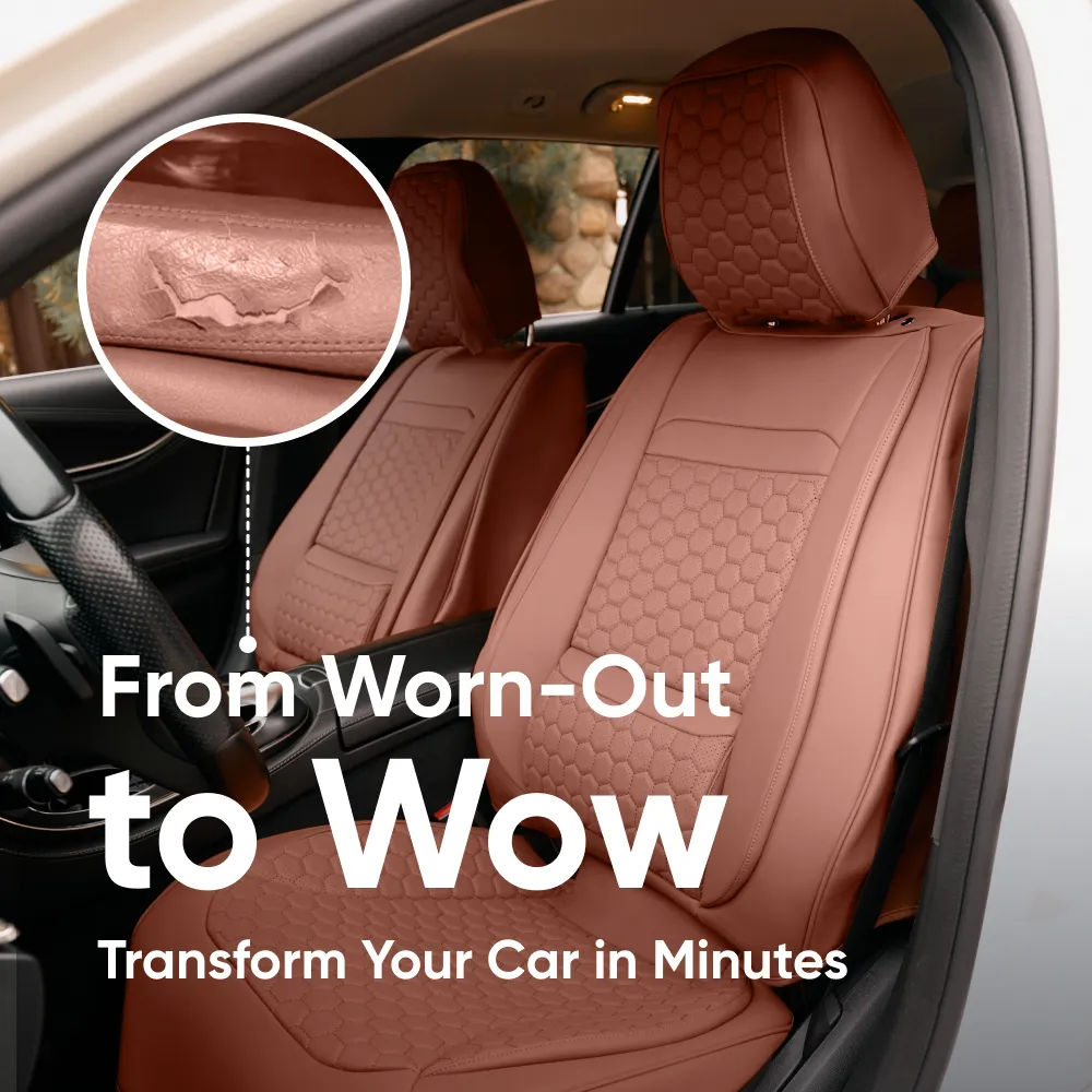 Audi Seat Covers (2017–2025) – Front Seat Custom Fit, Premium Eco-Leather  |  Owleys - View 7