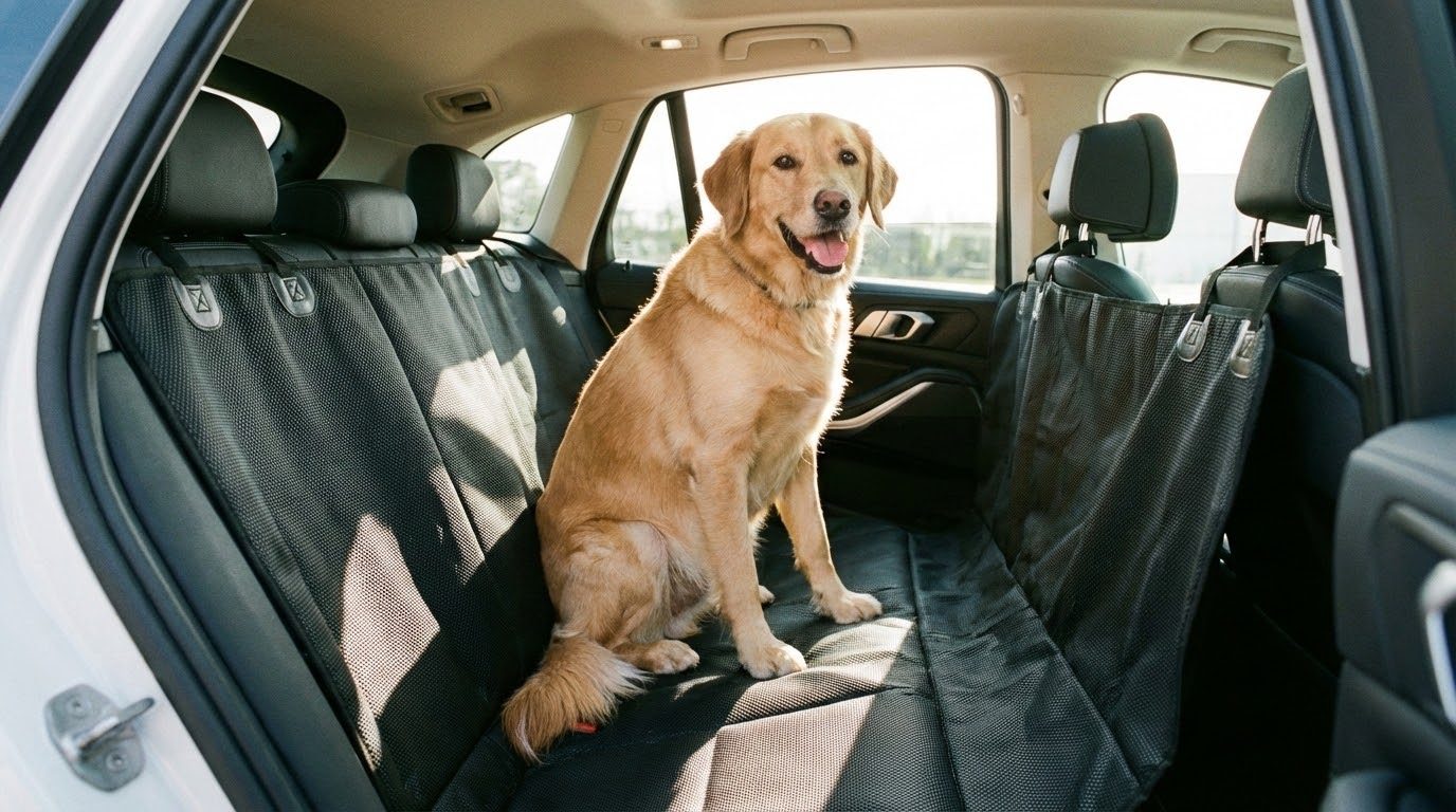Durable Waterproof Dog Car Seat Cover for Travel Safety