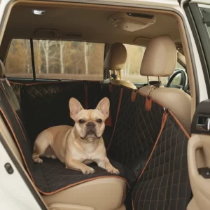 French Bulldog Car Seat Cover  |  “Travel Buddy” by Owleys