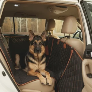 German Shepherd Car Seat Cover  |  “Travel Buddy” by Owleys