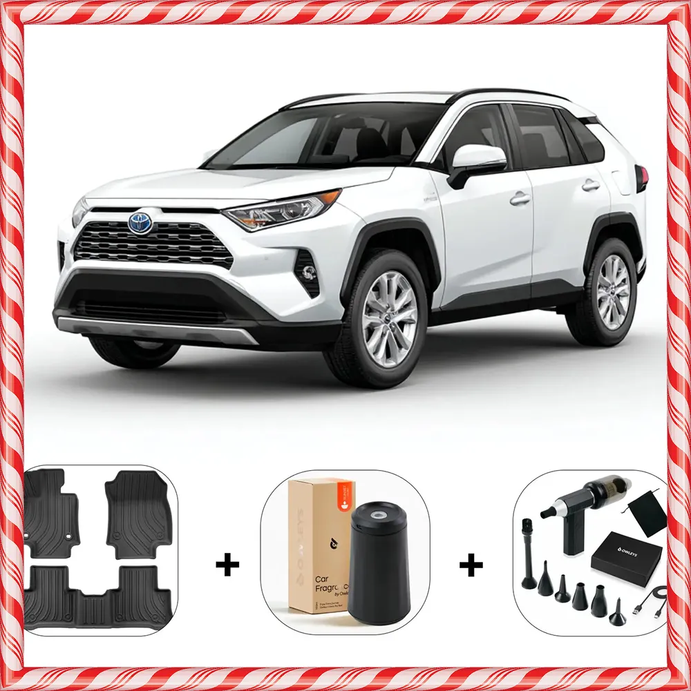 Gifts for Toyota RAV4 Owner  |  Floor Mats, Vacuum Cleaner & Air Freshener Combo
