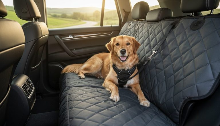 Durable Waterproof Dog Car Seat Cover, Travel Buddy