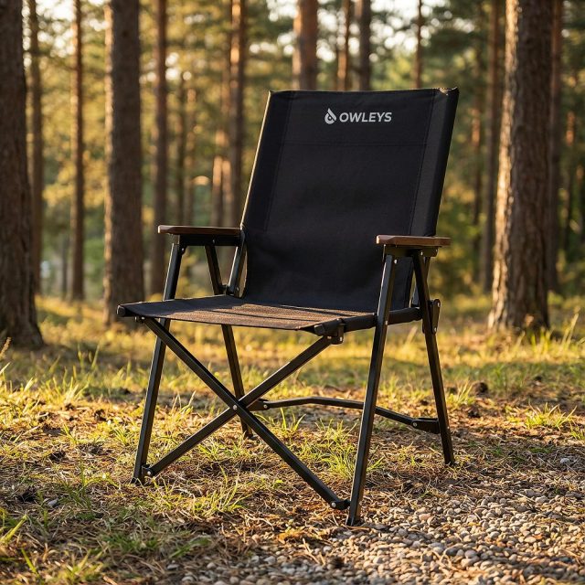Aluminum Camp Chair with Reinforced Backrest  |  “Campforge” by Owleys
