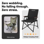Aluminum Camp Chair with Reinforced Backrest  |  “Campforge” by Owleys - View 9