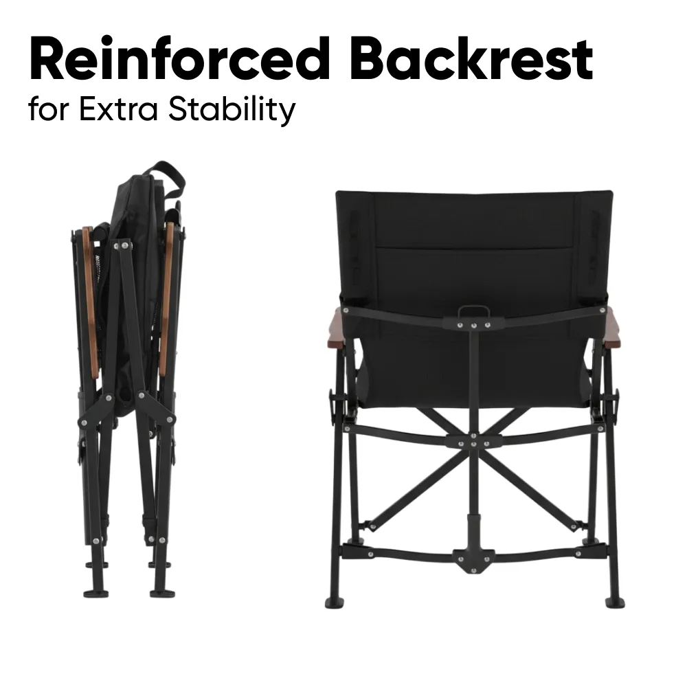 Aluminum Camp Chair with Reinforced Backrest  |  “Campforge” by Owleys - View 5