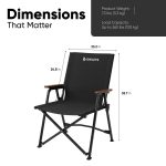 Aluminum Camp Chair with Reinforced Backrest  |  “Campforge” by Owleys - View 3